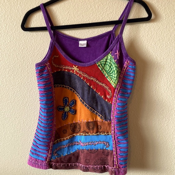 Ocean Queen Quilted Hippie Tank Top - Picture 1 of 2